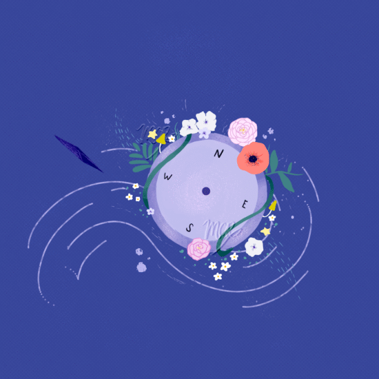 Flowing With Direction Illustration