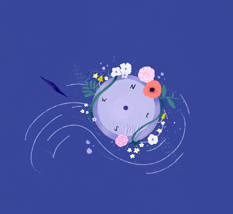 Flowing With Direction Illustration